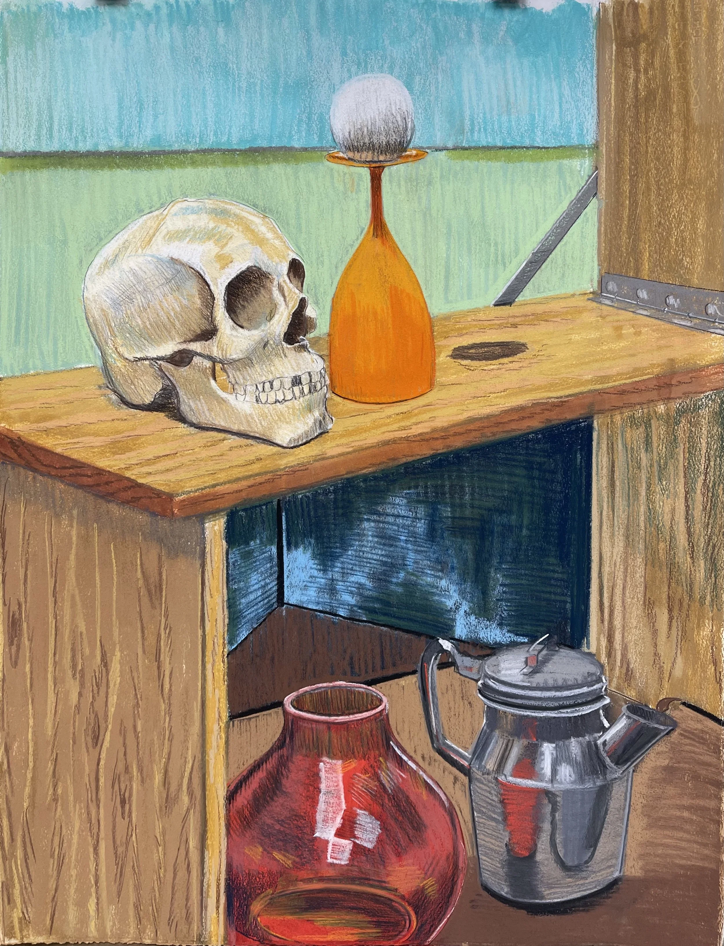still life in question
30"x22"
pastel on paper
2025
