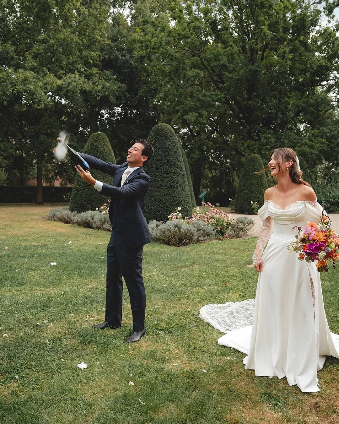 // M&amp;S &bull; The perfect day filled with love, laughter and dancing! 🍾

This wedding was so much fun. From a gloomy weather forecast the day before and even that morning, to a perfect, colourful sunset! There wasn&rsquo;t a single boring moment