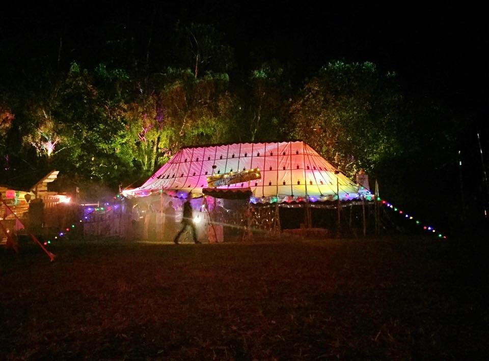 CCC Chaos Communication Camp, food-tent lighting