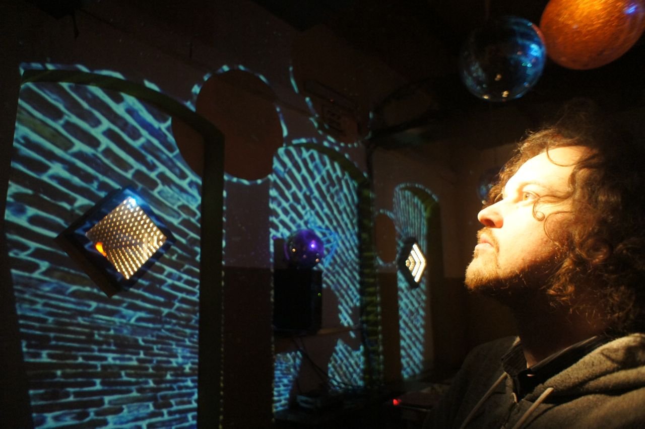 lights and video-mapping, Shesek Bar/Club