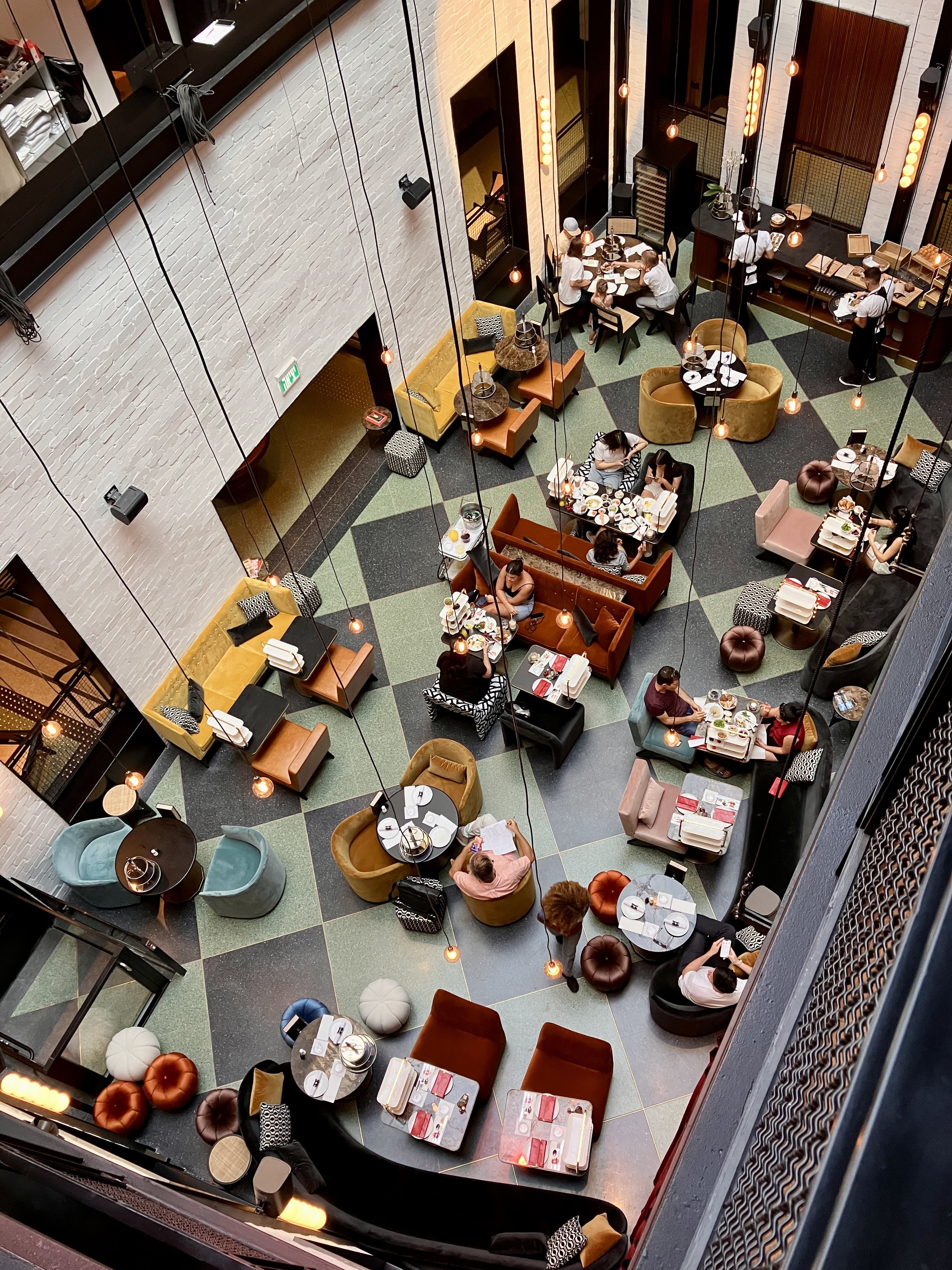 Atrium at the "Backstage" Hotel, Tel Aviv