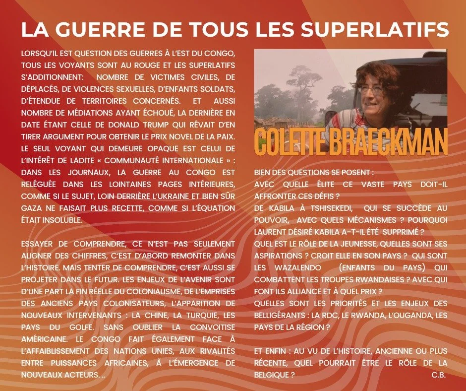 Café du Commerce : conférence “La guerre du Congo : la guerre de tous les Superlatifs