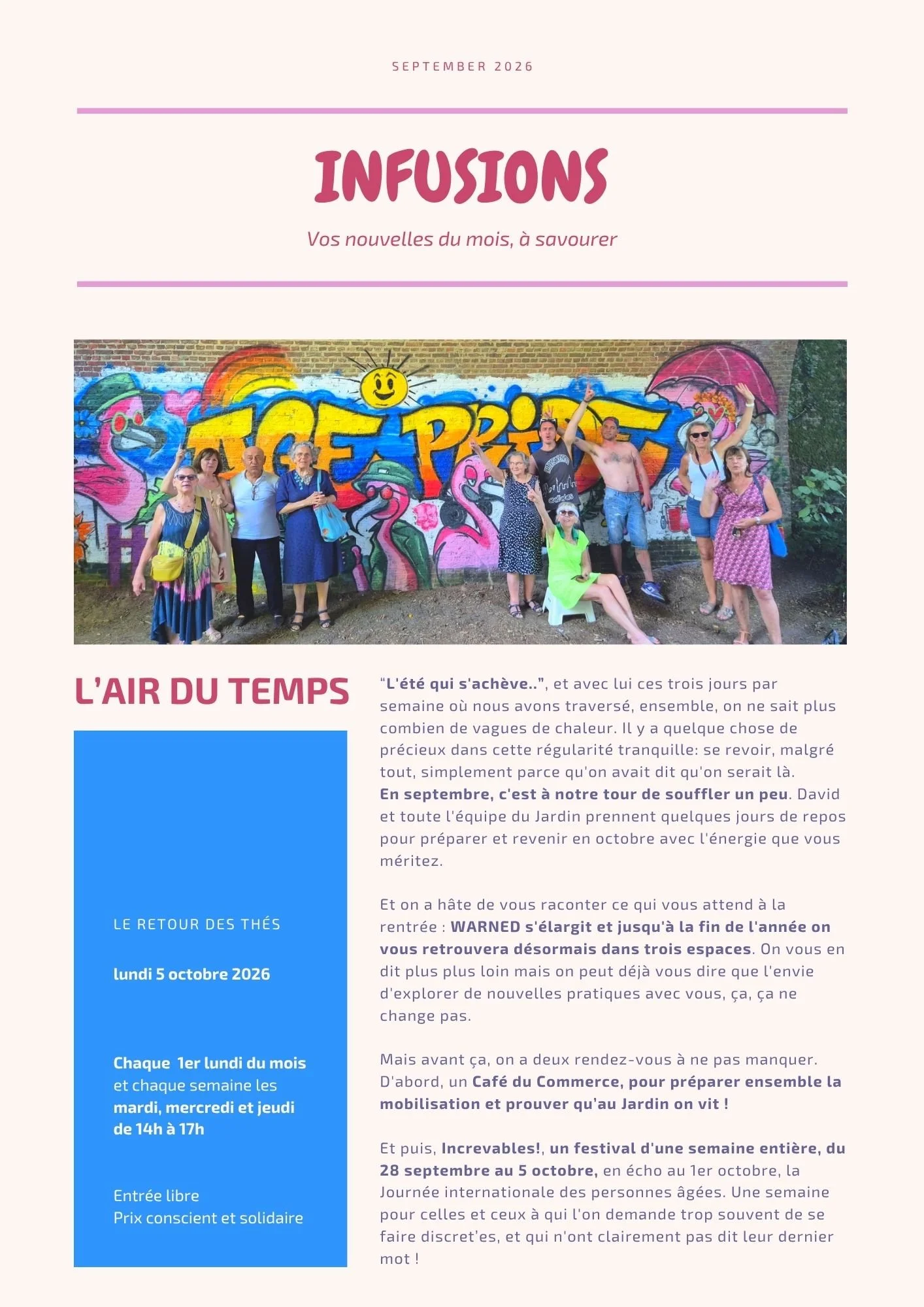 L’été qui s’achève ..