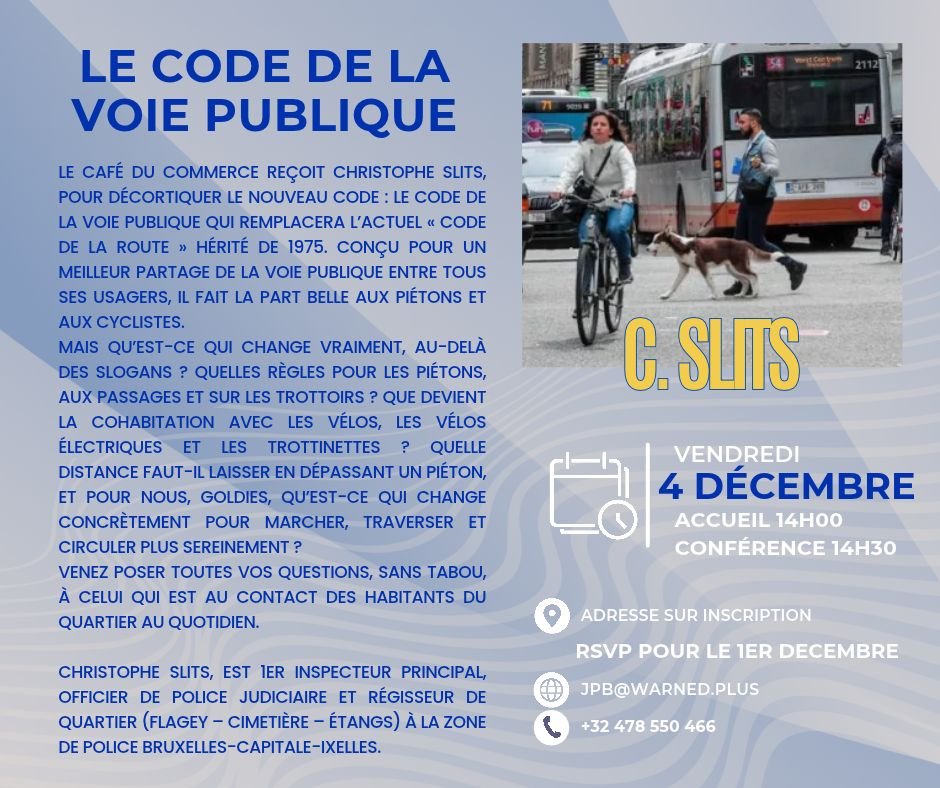 Café du Commerce - le nouveau code de la voie publique
