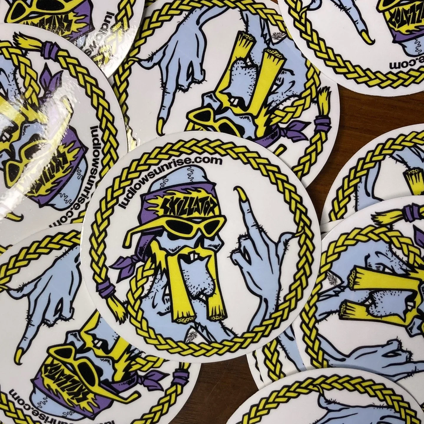 Stickers came in