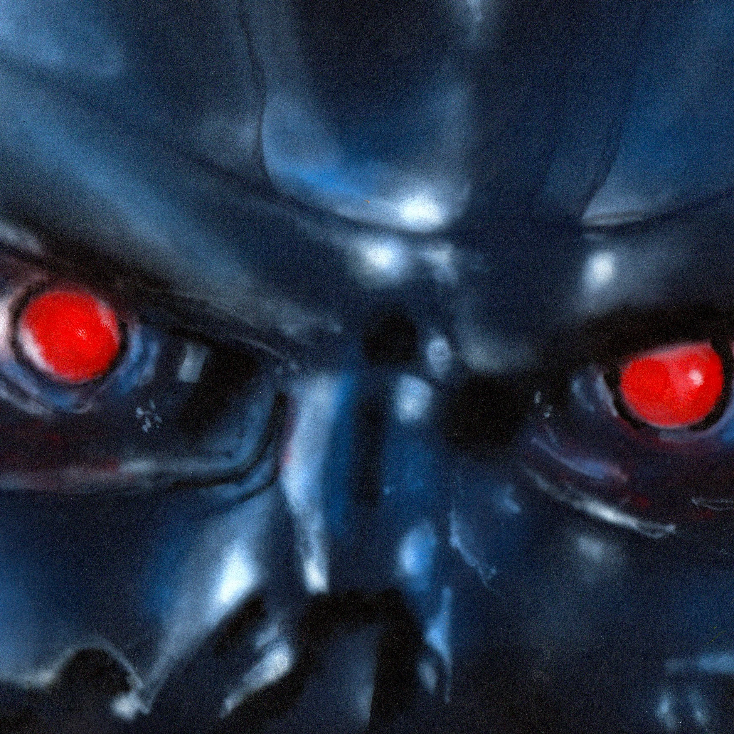 An airbrushed Terminator artwork