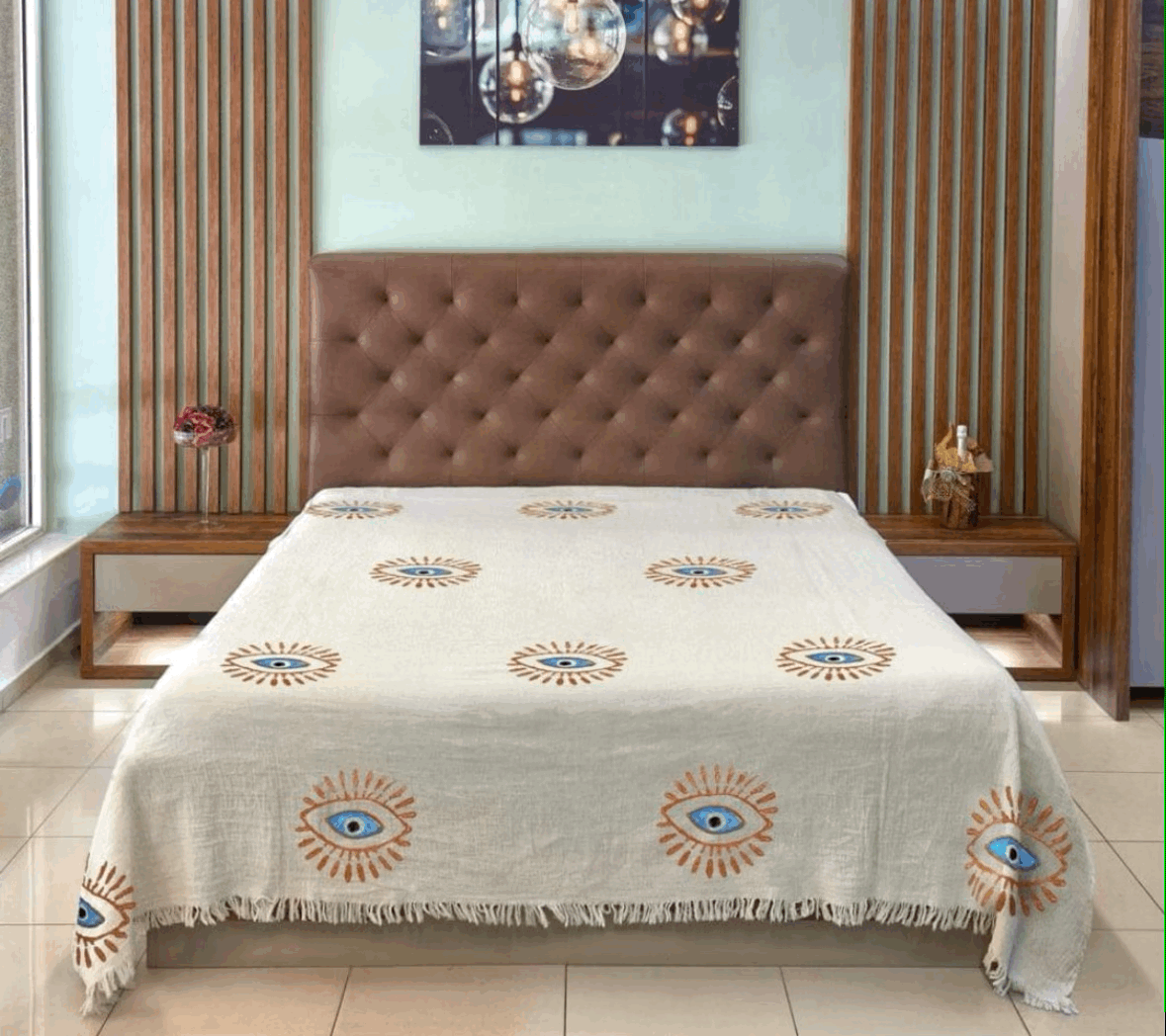 Third Eye Organic Linen Bedspread