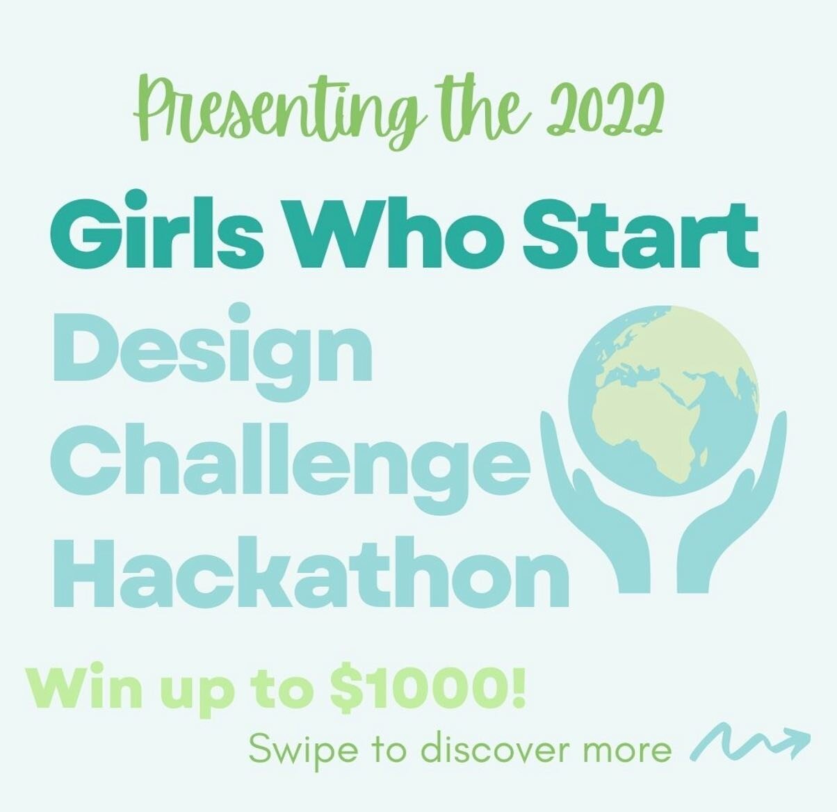 I am super excited to announce Teens Against Plastic is partnering with Girls Who Start on the 2022 Girls Who Start Sustainability Hackathon. On Saturday February 5th, college, highschool, and middle school girls have the opportunity to collaborate a