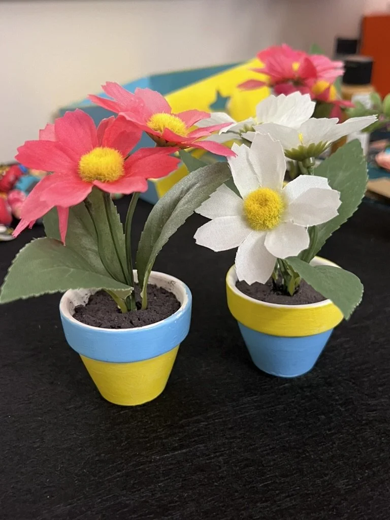 Blue and Yellow Flowers