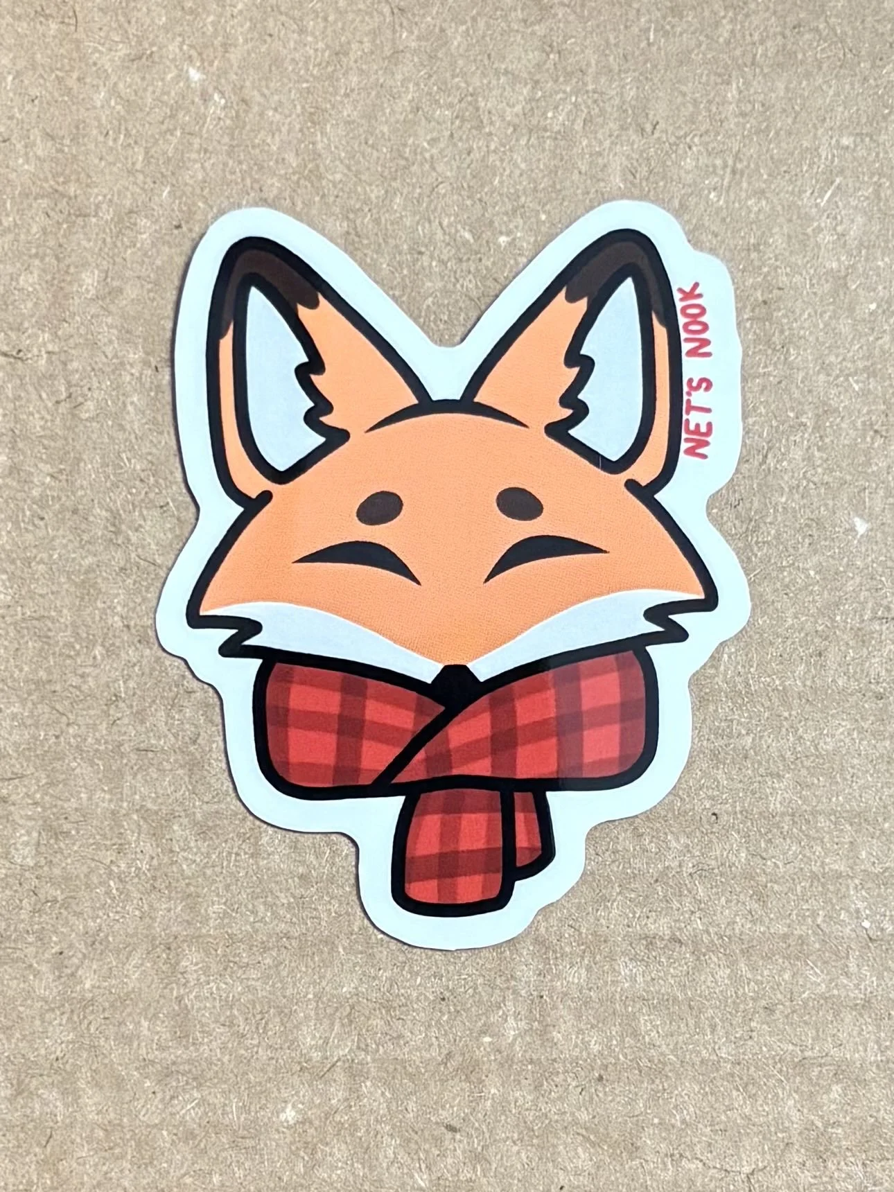 Fox With Scarf Sticker