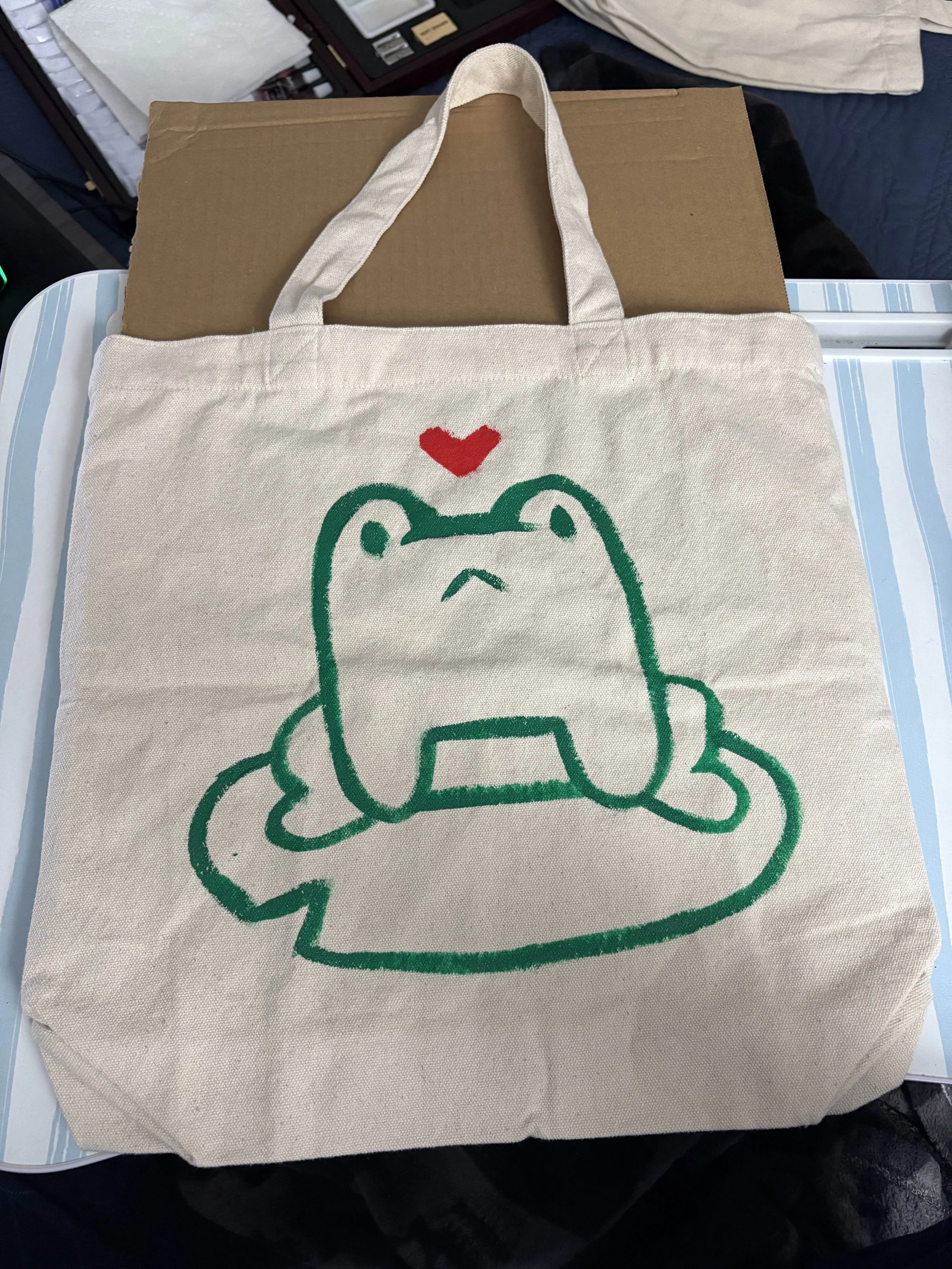 Painted Canvas Totes