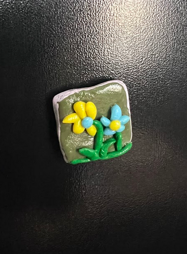 Marquette Flower Stone Magnet
