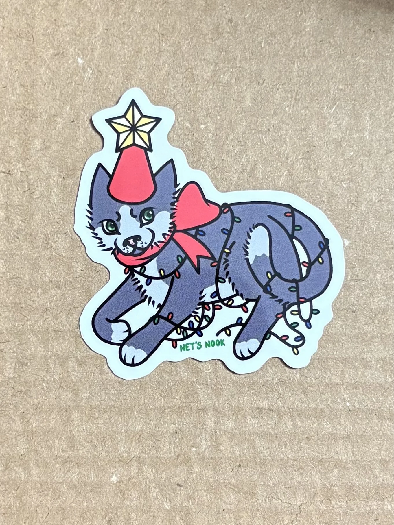 Christmas Cat Sticker