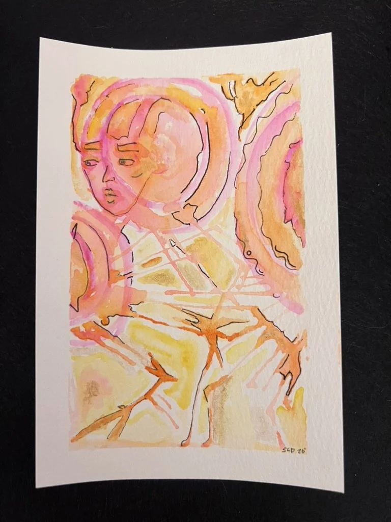 Pink, Orange, and Yellow