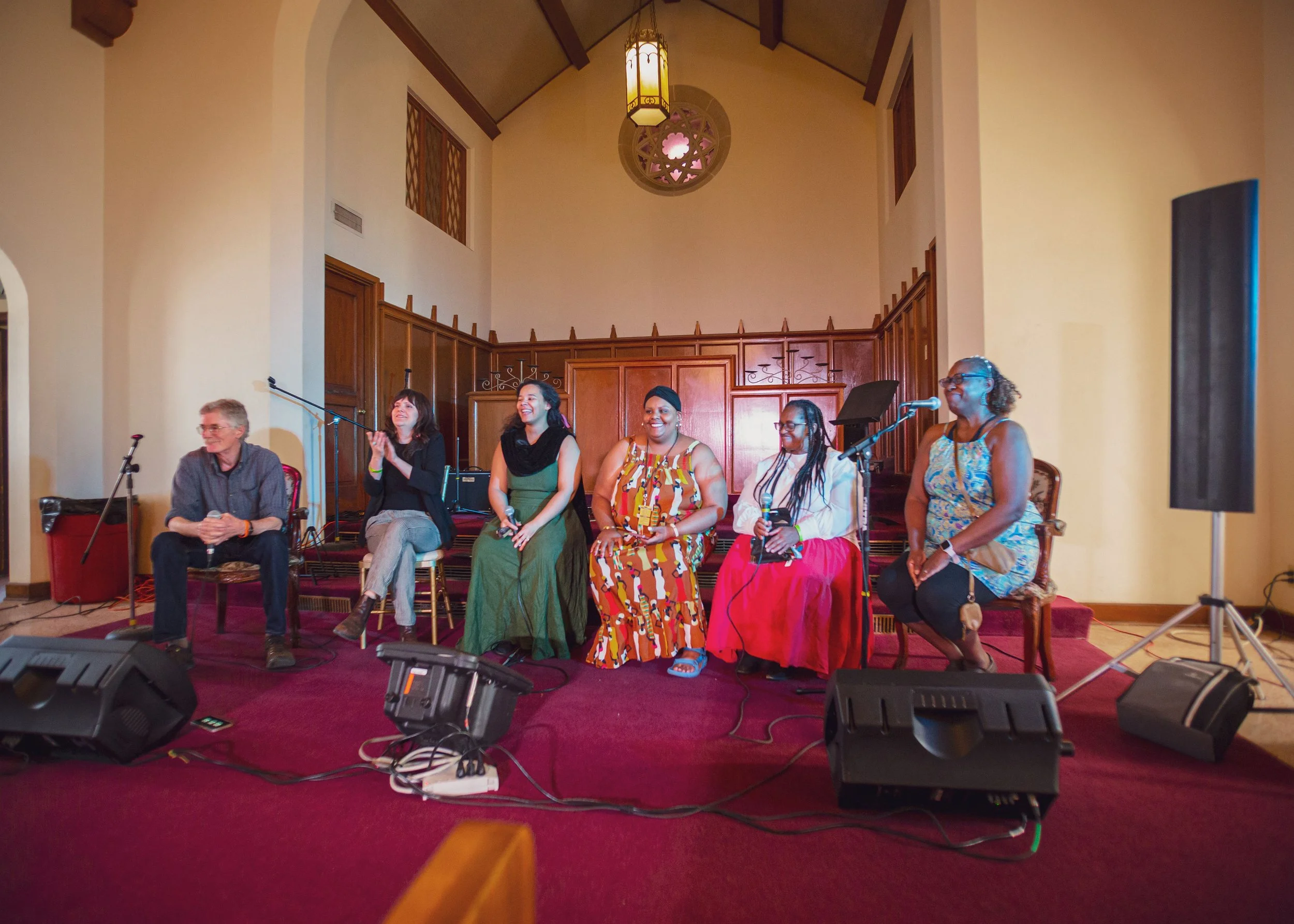 The pilot cohort of African American Dancer Caller Pathways sat on a panel at the Fort Worth African American Roots Festival to talk about their experiences and the history of Black traditions in square and contra dance.