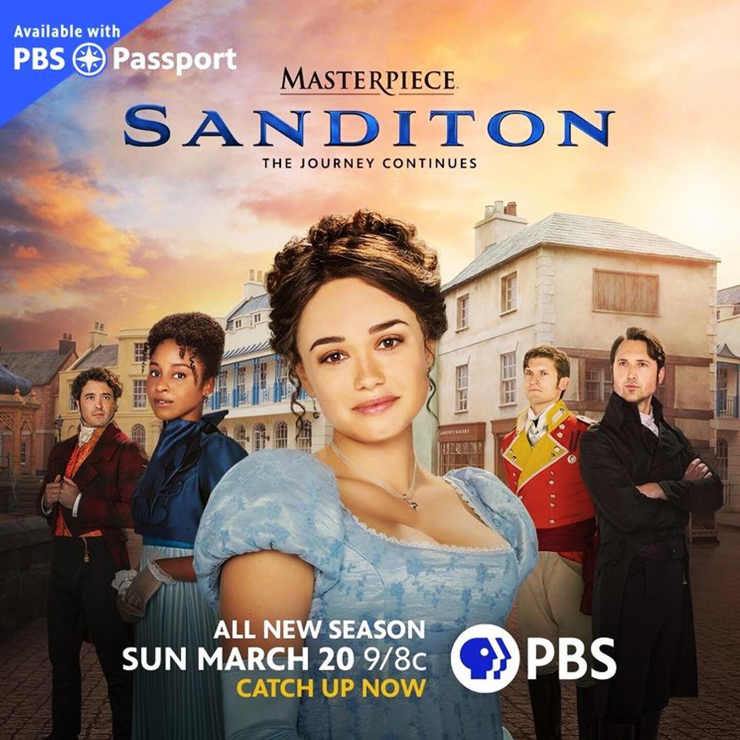 ❤️🎩🇬🇧SANDITON! SEASON 2 ~ A joy to provide the Audio Description Narration on this TV period-drama adaptation of Jane Austen's final novel, written only months before her death in 1817.

First two episodes premiere this Sunday, March 20 at 9 P.M./