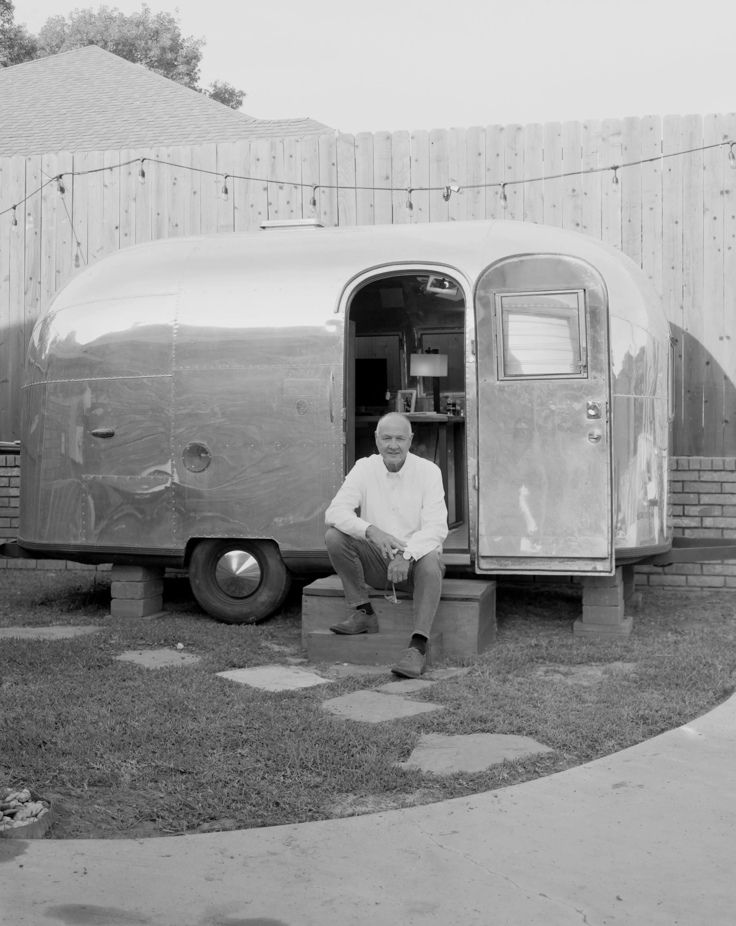my dad and his bambi 🪩 

shot on #toyo45a with @ilfordphoto