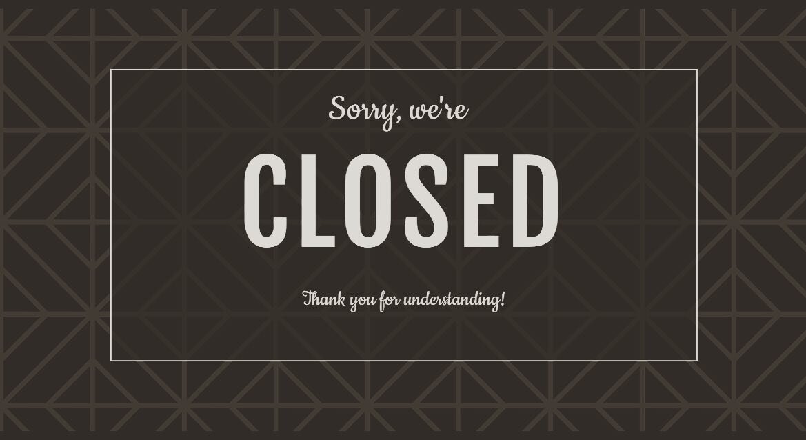 We are closed for lunch today and will resume service at 4pm. We are sorry for any inconvenience this causes.
