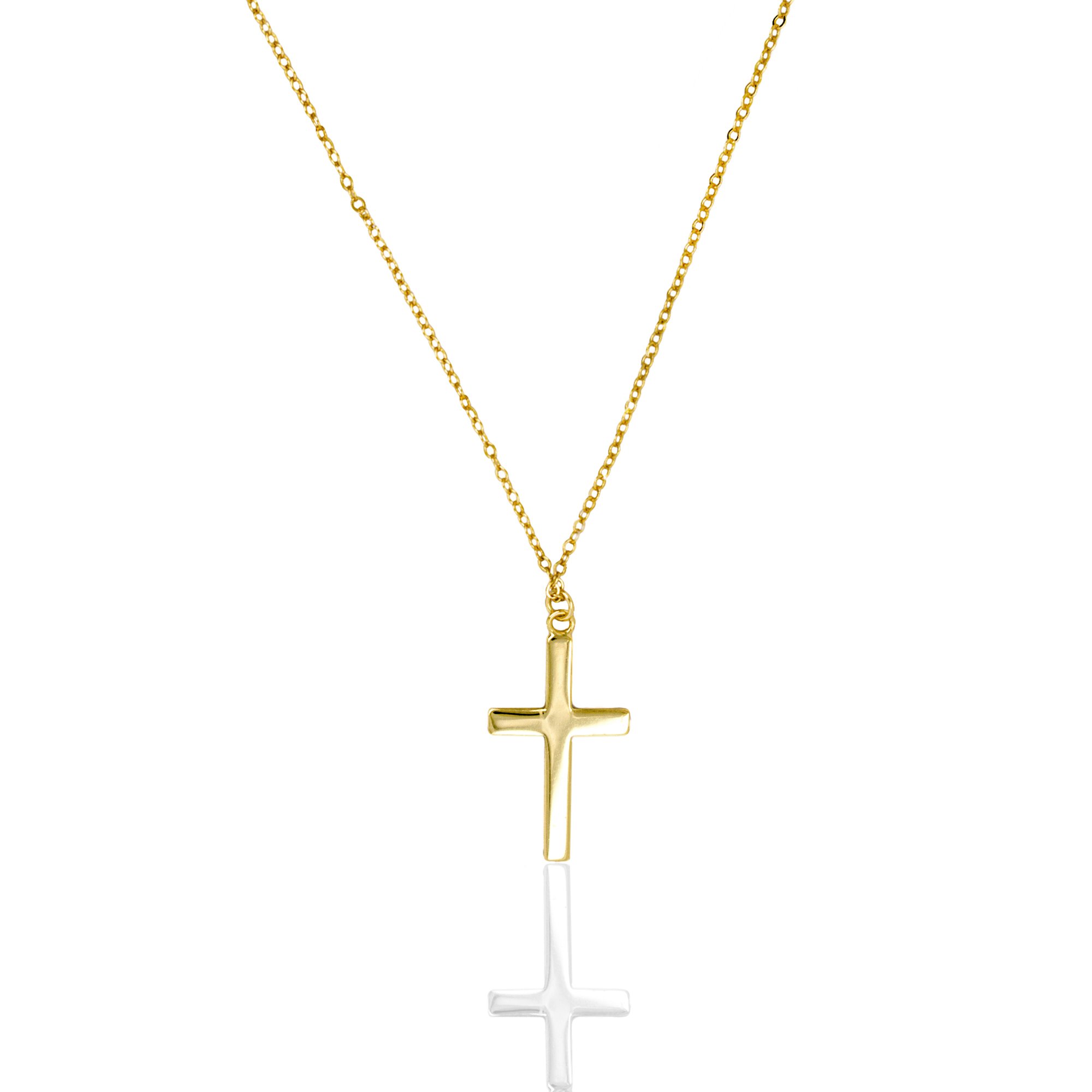 Cross Flat Necklace - Gold.jpg