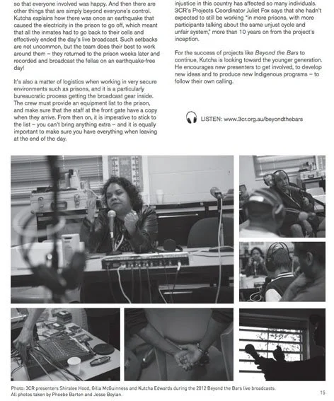 3CR - Beyond the Bars, 2012