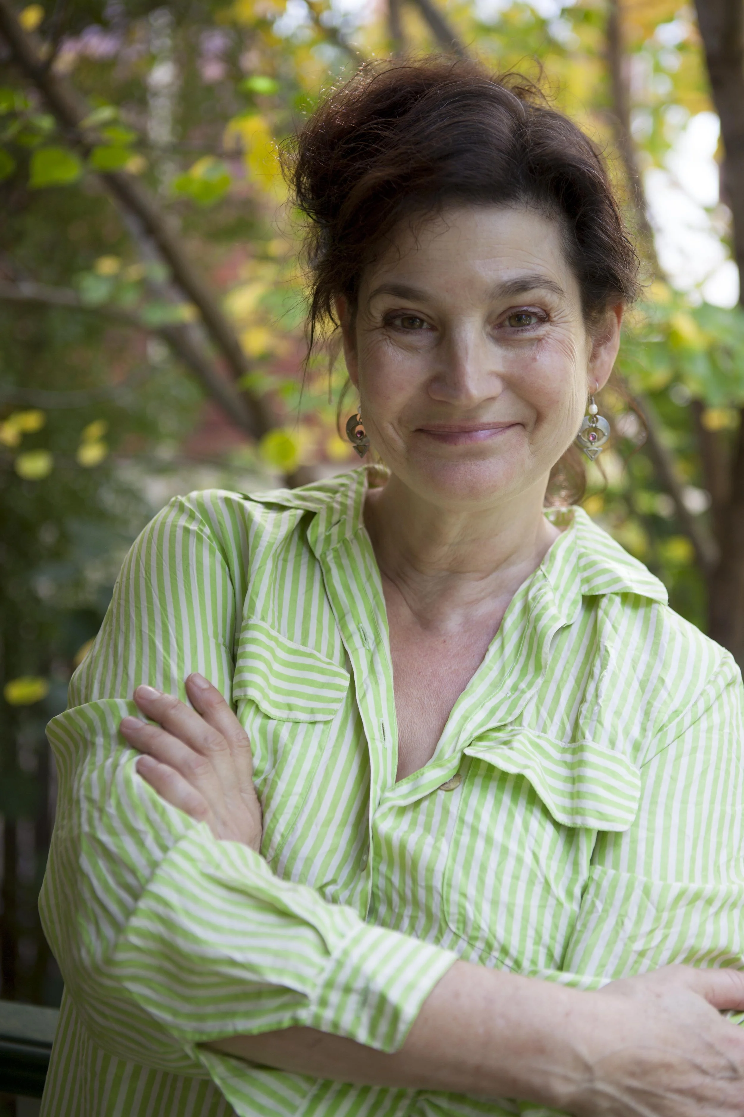 Elly Varrenti, writer, teacher, actress, broadcaster and freelance arts journalist, Castlemaine, Victoria, 2015. Shot for the Australian Education Union (AEU)