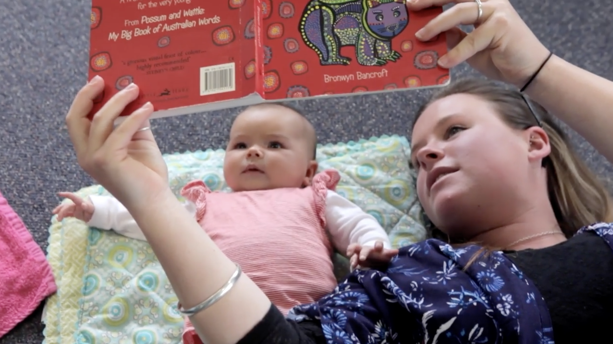 'Learning Starts Early - Talk, rhyme, read and play with your baby everyday' - Go Goldfields, Goldfields Shire, Victoria