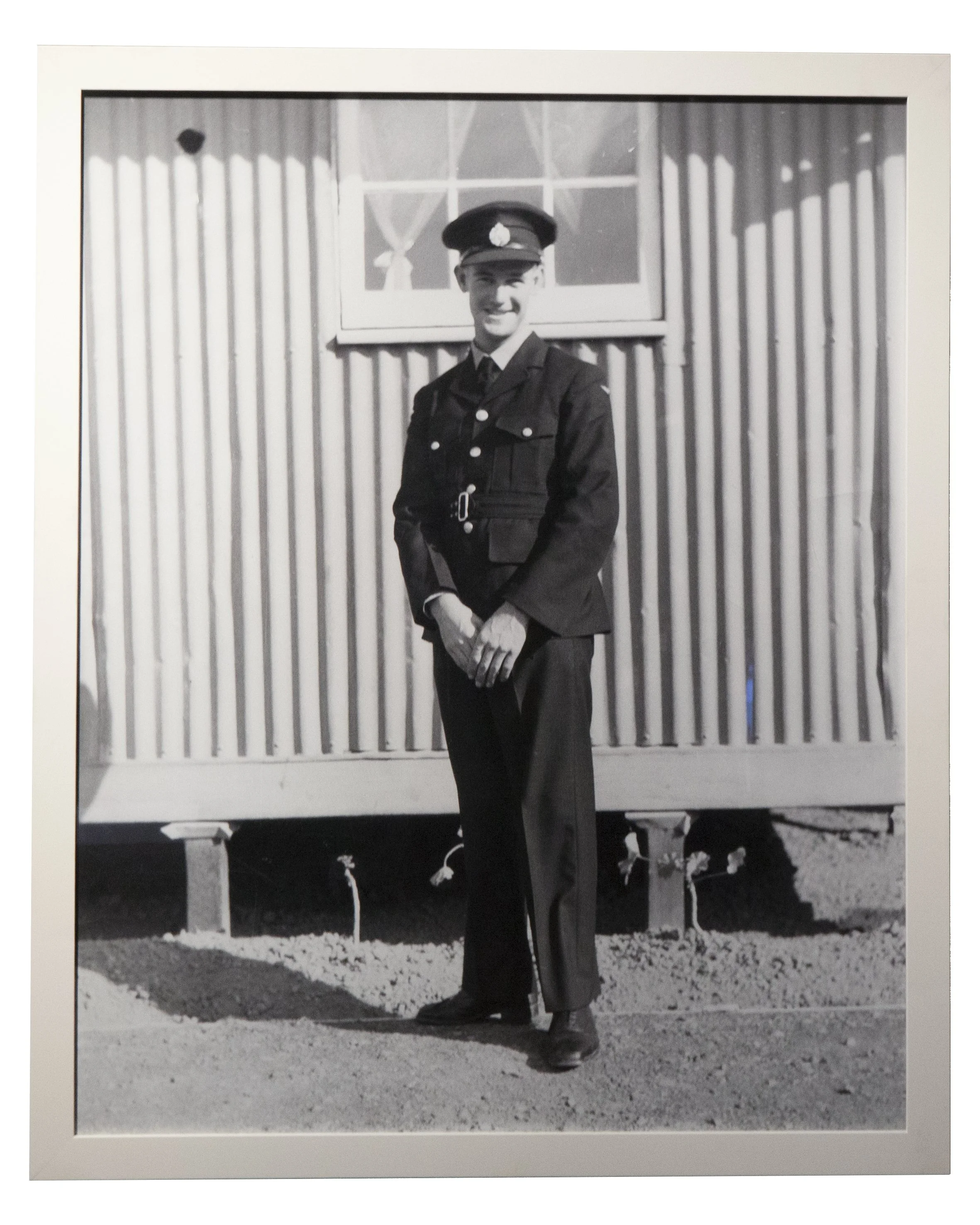 Portrait of Avon Hudson, Laverton, Victoria
1957
Photographer unknown
Reproduction from an original silver gelatin photograph Digital inkjet print; 100 x 80 cm
Avon Hudson’s private collection