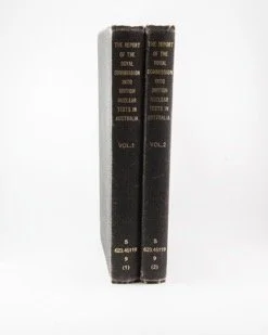 The Report of the Royal Commission into British Nuclear Tests in Australia, vol 1 & 2, 1984- 1985, South Australia
2015
Jessie Boylan
Digital inkjet print; 25 x 20 cm