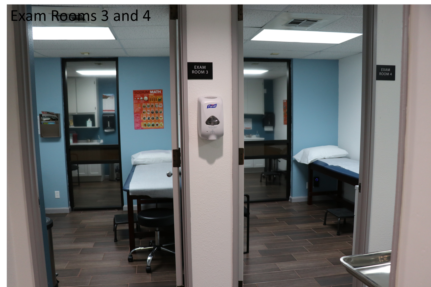 Examination rooms at El Paso Clinical Trials