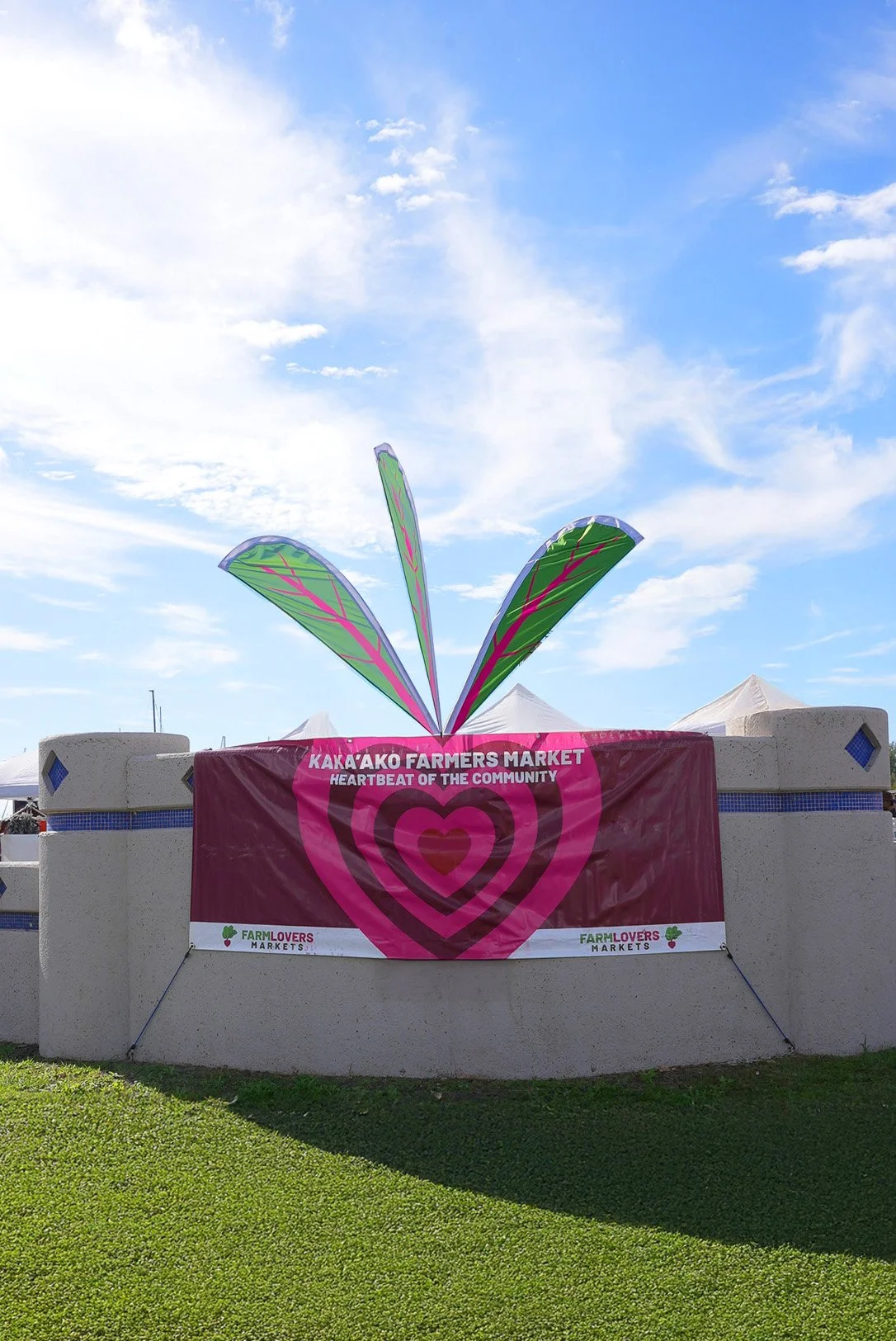 advertising Out of home banner for farmers market