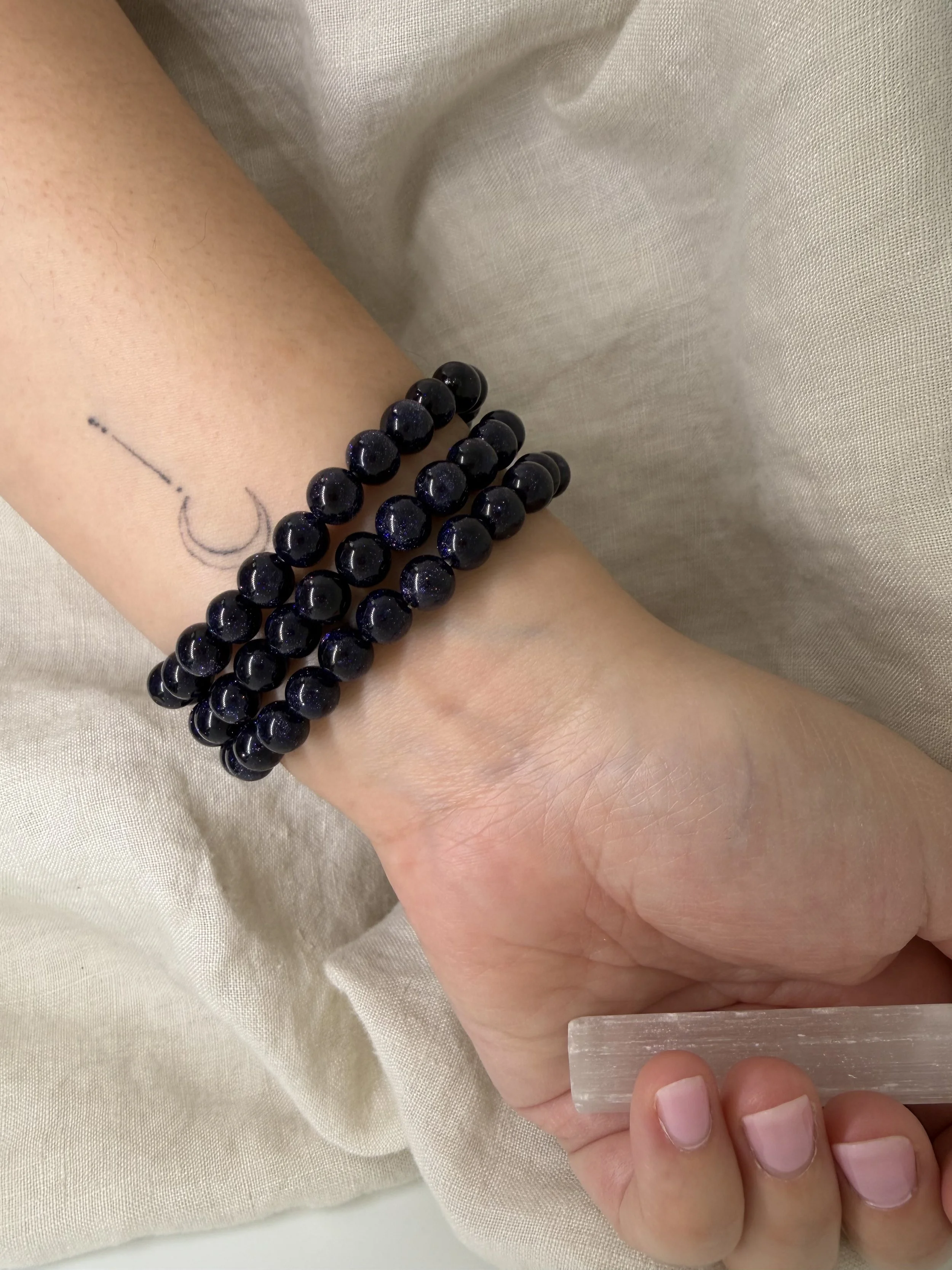 Blue Goldstone Bracelet | Ambition & Positive Energy