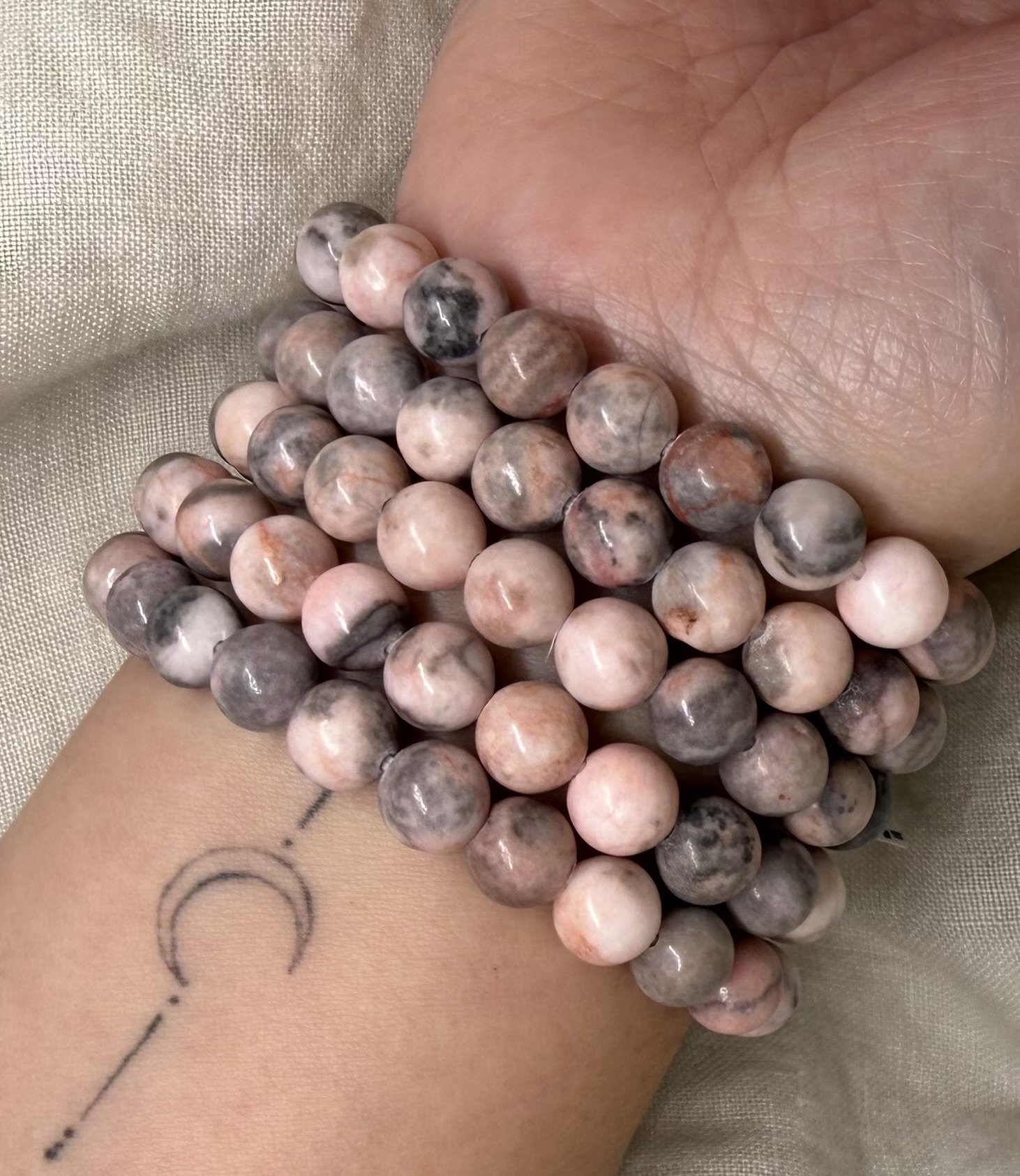Pink Zebra Jasper Bracelet | Balance & Positive Energy
