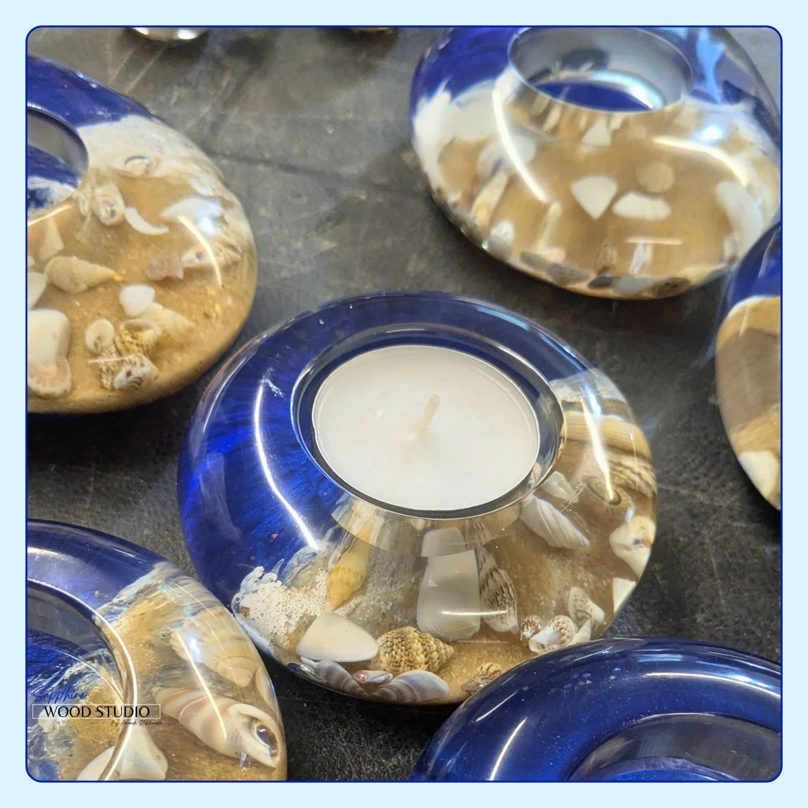 Who's got dibs? 👇
My husband gets SO excited when I show him new products. Not gonna lie, I get it with these. 
On Saturday and Sunday, I'll be back in Bell Buckle for the Webb School Arts and Crafts show. These beach-themed resin tea light candle h