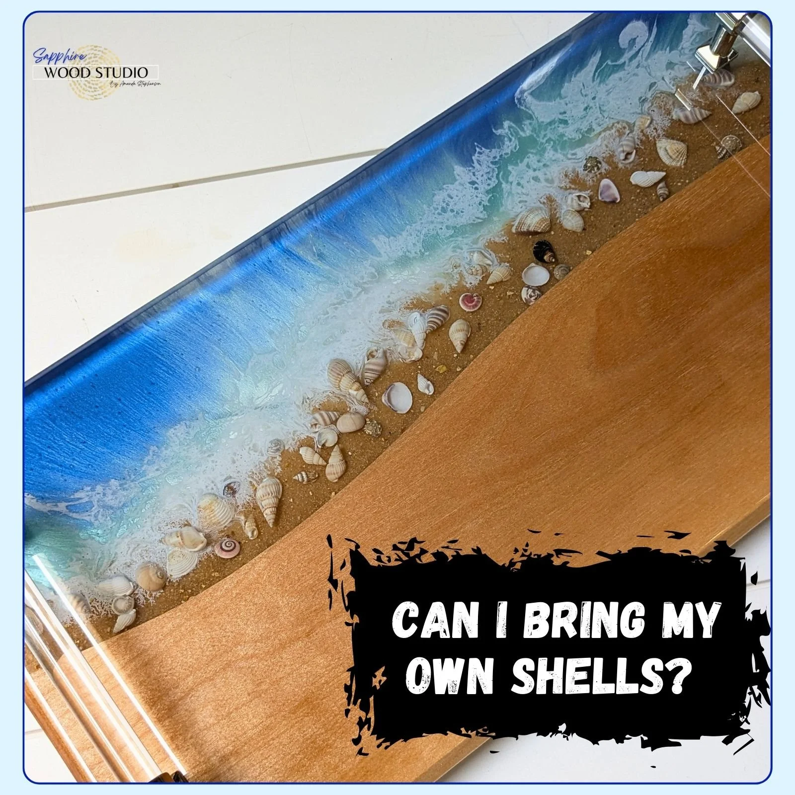 I get this a lot and the short answer is YUP! 
Long answer?👇

Well, it's not that long. They need to be under one-quarter inch thick. 

This project is different. I pre-pour a thin layer of resin for you to build on. This ensures the shells won't si