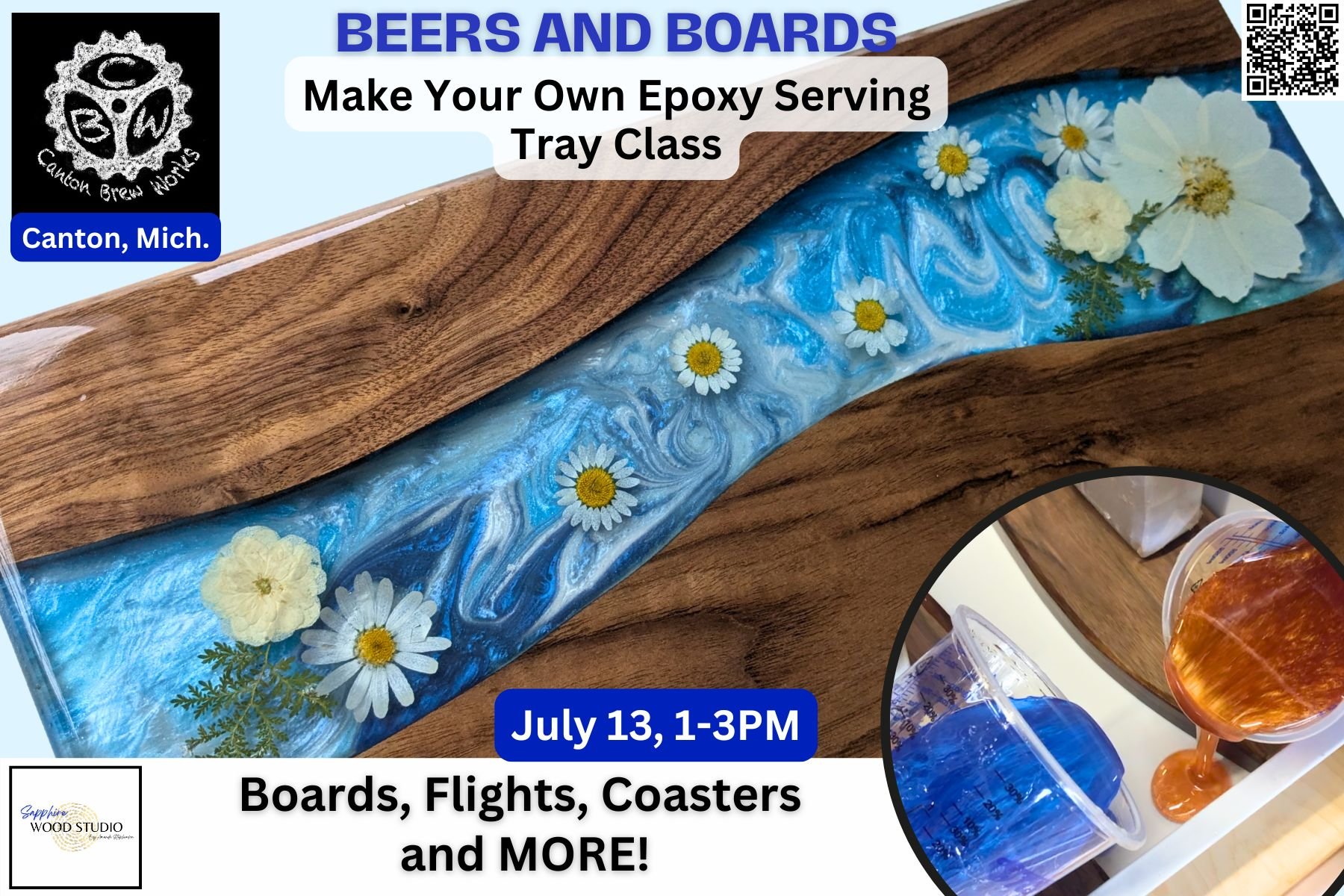 Pour Your Own Epoxy Serving Tray Class Michigan