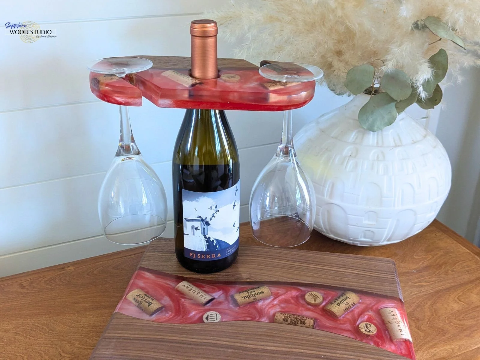 Beers and Boards Knoxville: Make Your Own Epoxy + Wood Wine Caddy and Cheese Board