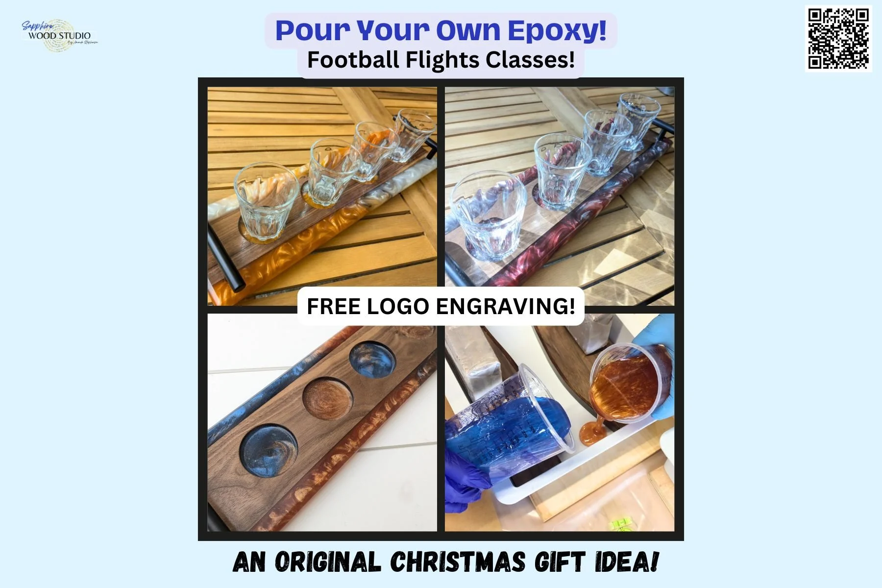 Pour Your Own Epoxy Football Flights + Coasters | Beers and Boards Tennessee