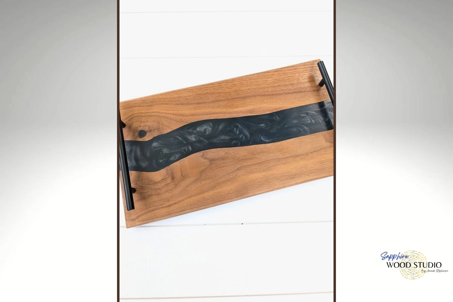 Resin River Serving Trays