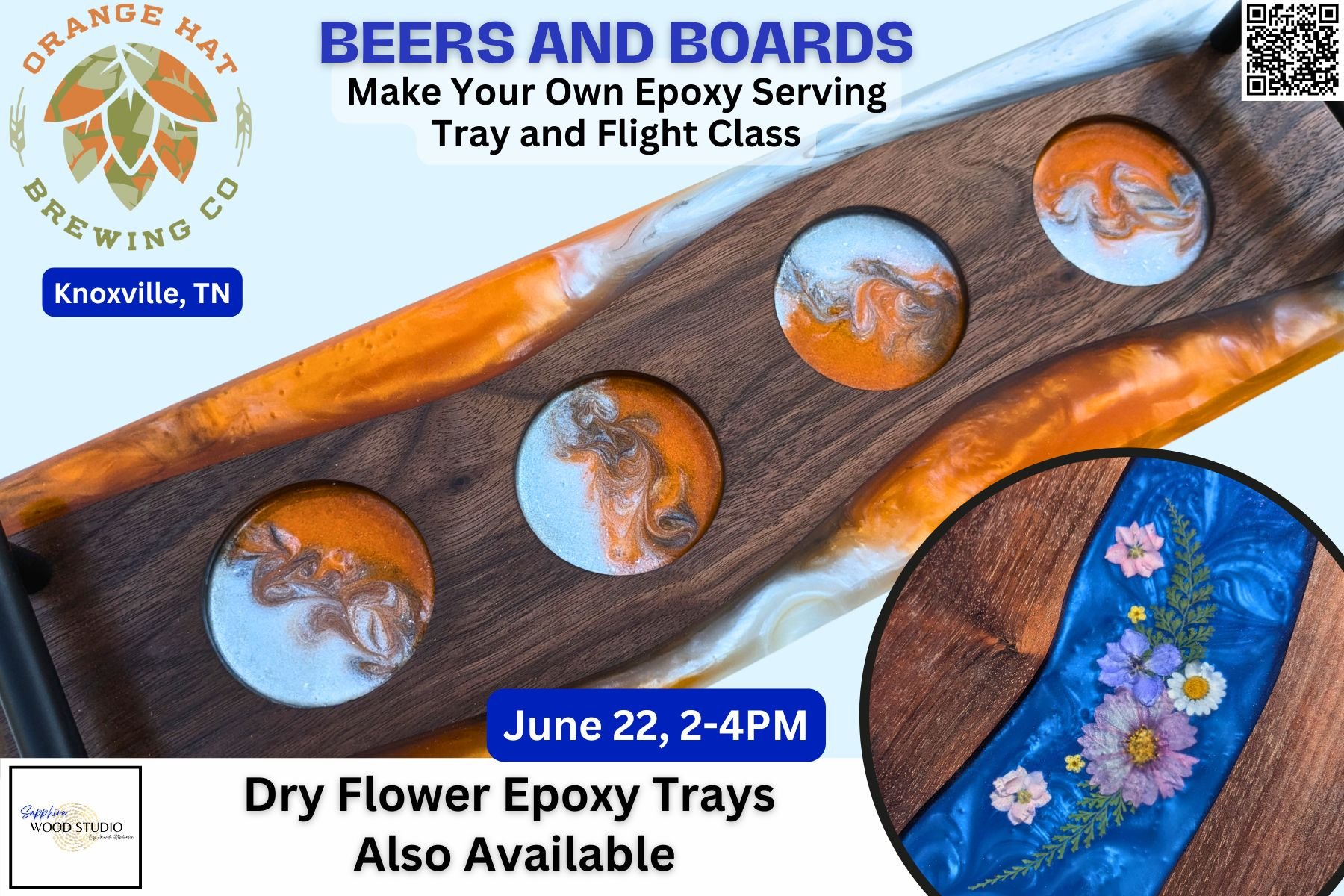 Pour Your Own Epoxy Serving Tray Class Knoxville