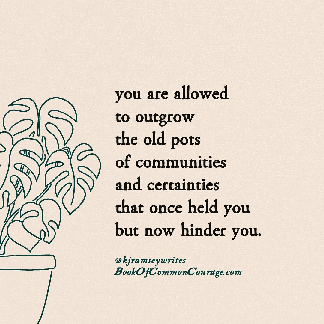 Some of you have been labeled unhealthy and unruly, when really, you were just courageous enough to grow as large as you were created to be. 

Yesterday morning, a group of friends gathered around our table for what I have affectionately named Not Ch