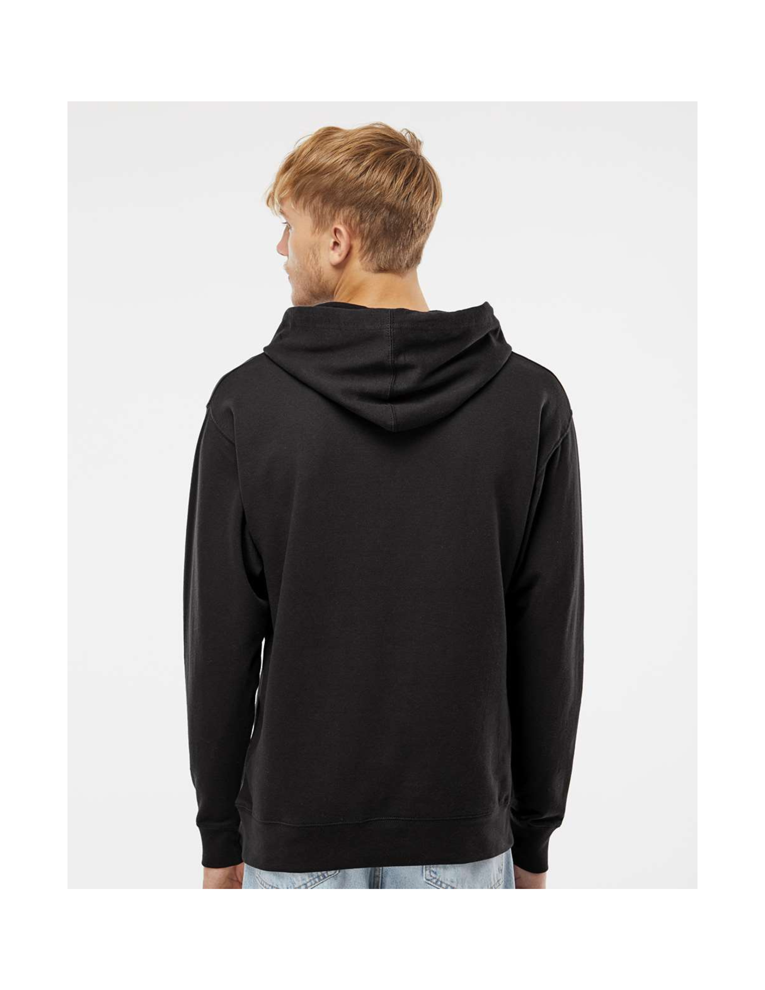 IntroVenture Hybrid Hoodie BLACK MODEL BACK.png