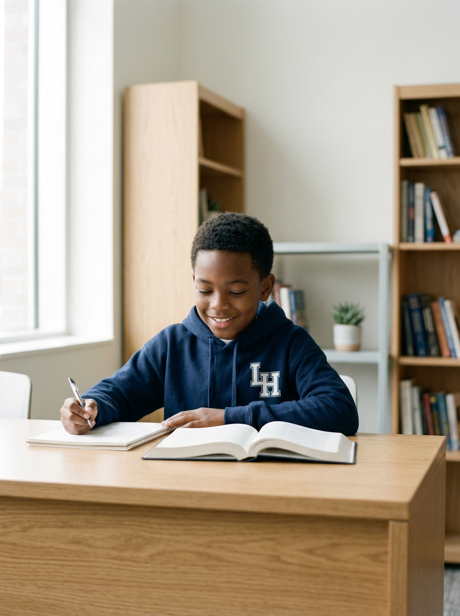 LH Youth Midweight Hooded Sweatshirt