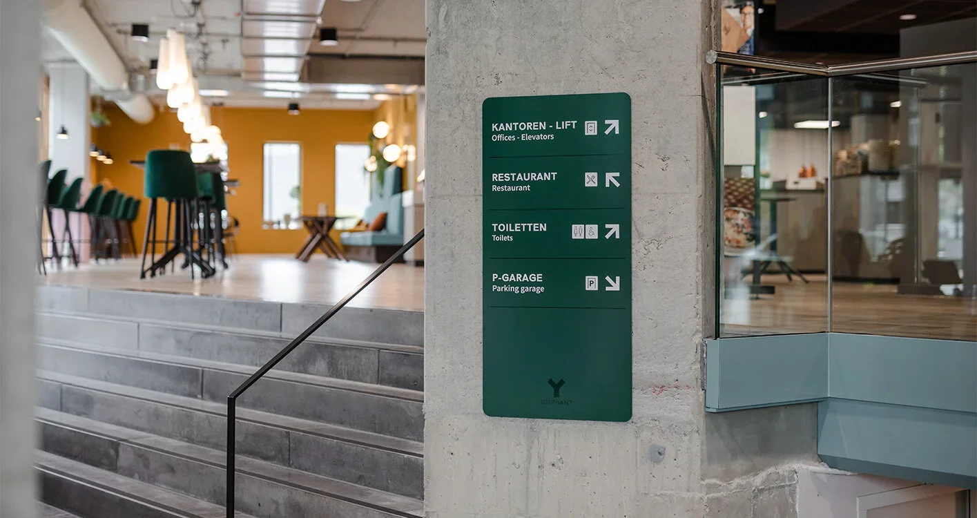 Signing als tool voor interne communicatie en wayfinding