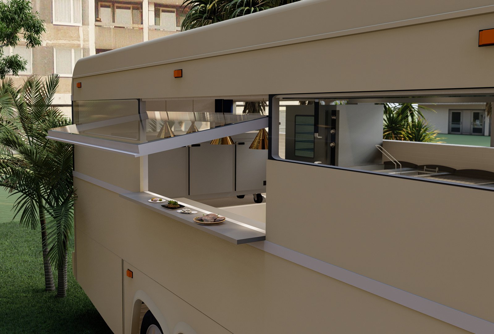 Kitchen Bus - Service Window