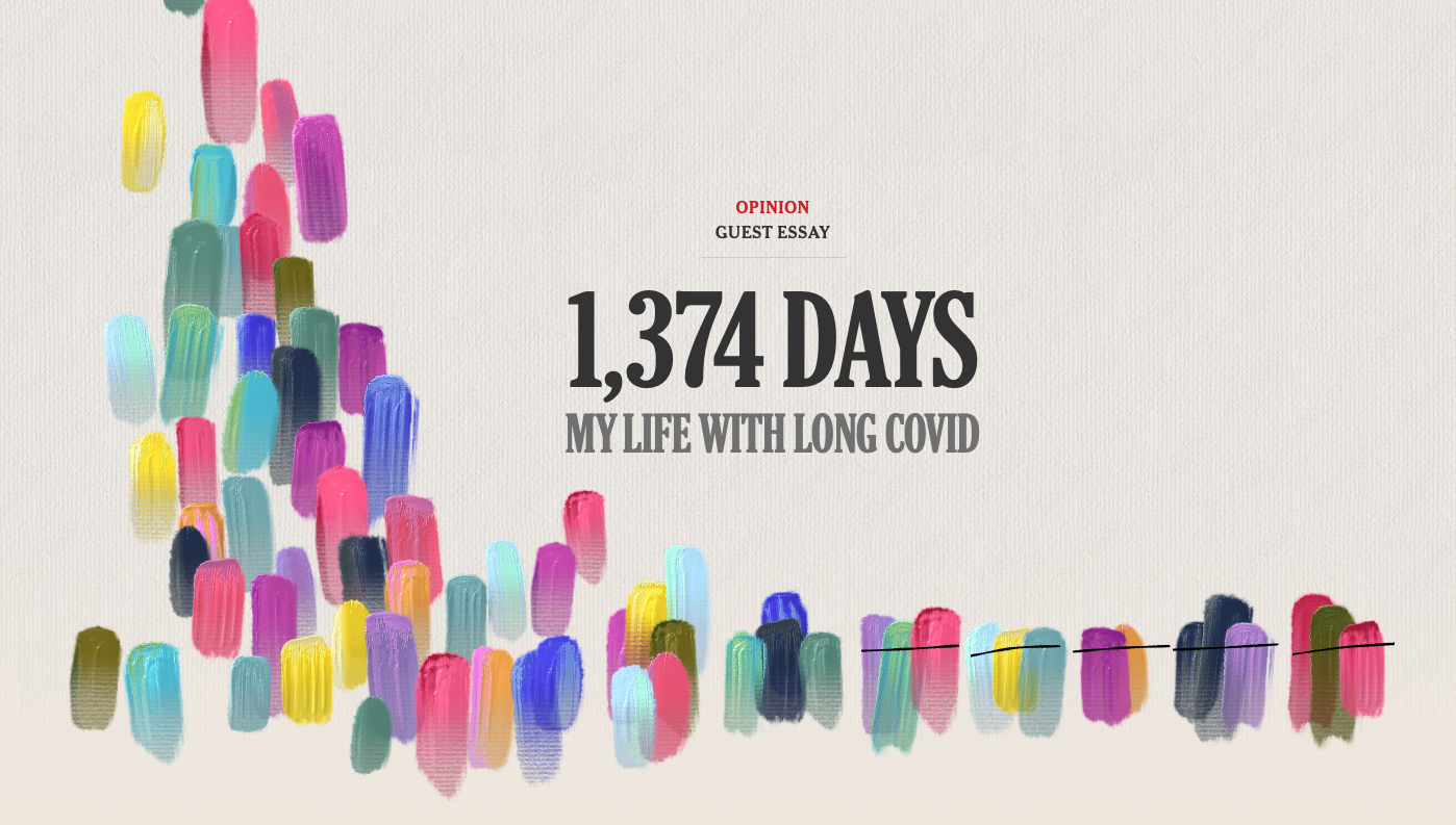 1,374 Days: my life with long COVID: Giorgia Lupi