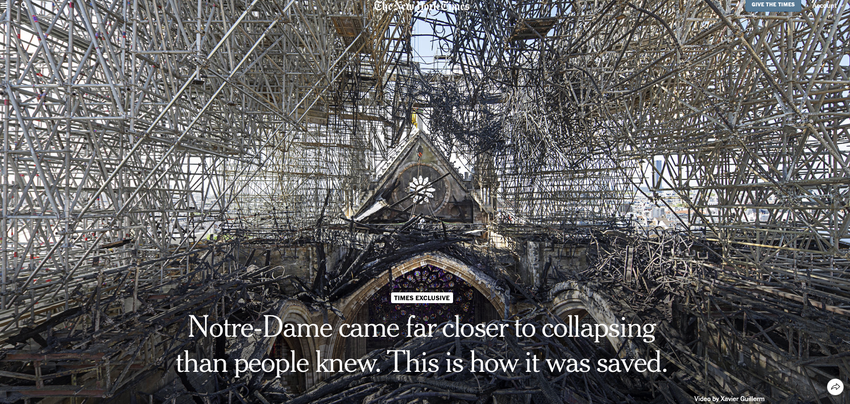 Notre Dame: New York Times
