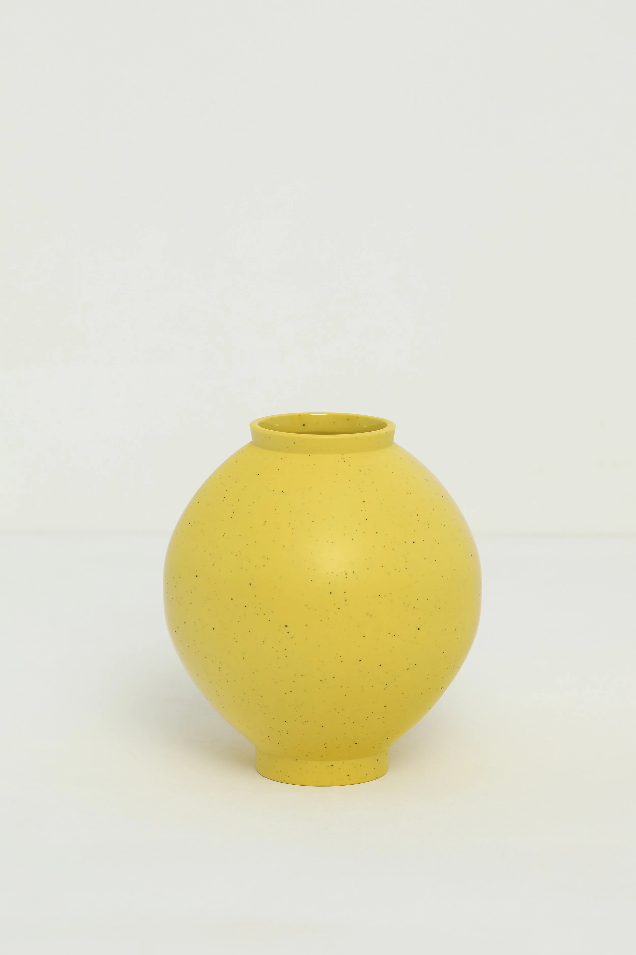 1. Speckled Yellow Moon Jar