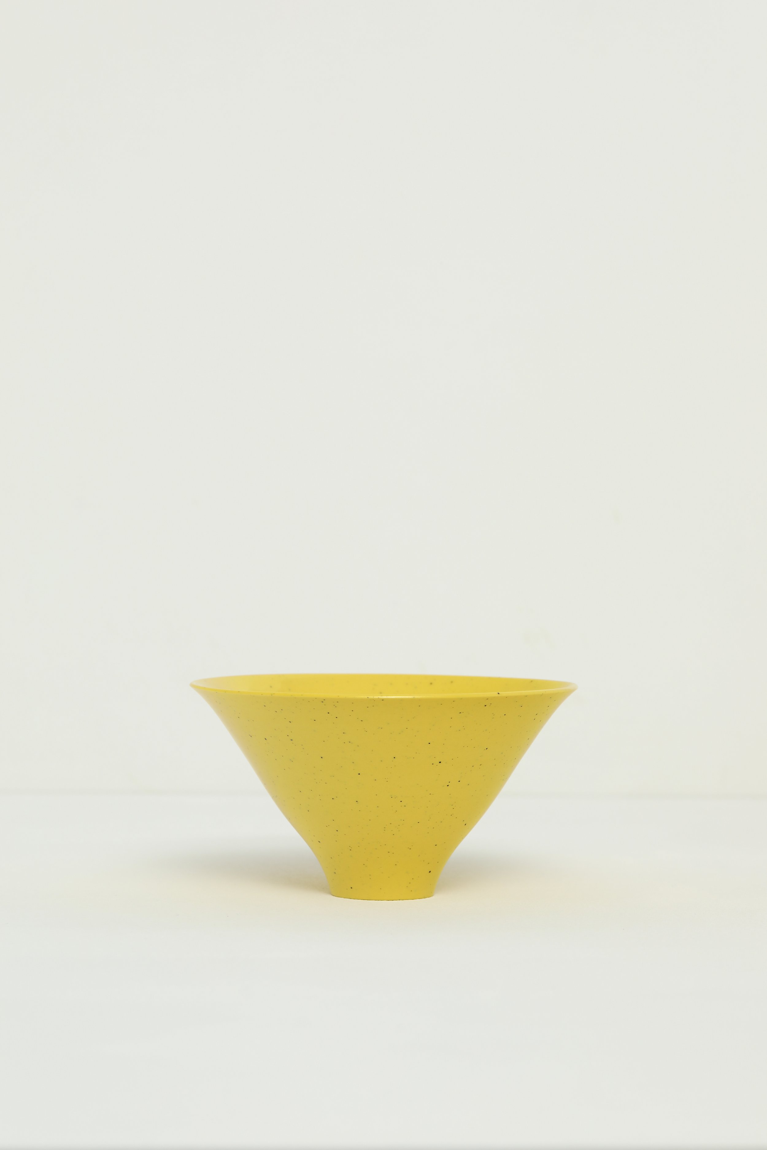 6. Speckled Yellow Flared Bowl