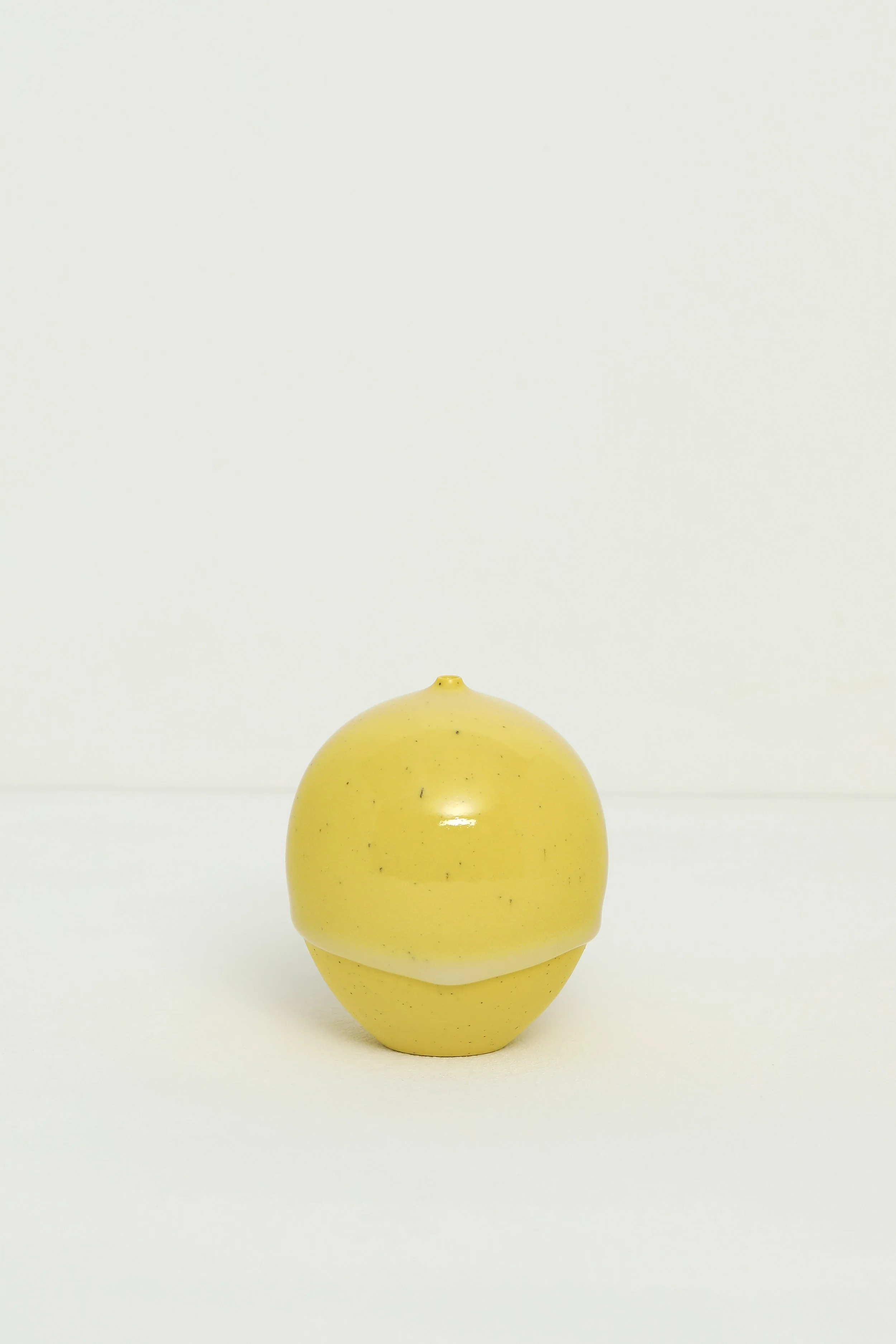 14. Speckled Yellow Vessel "Pebble"