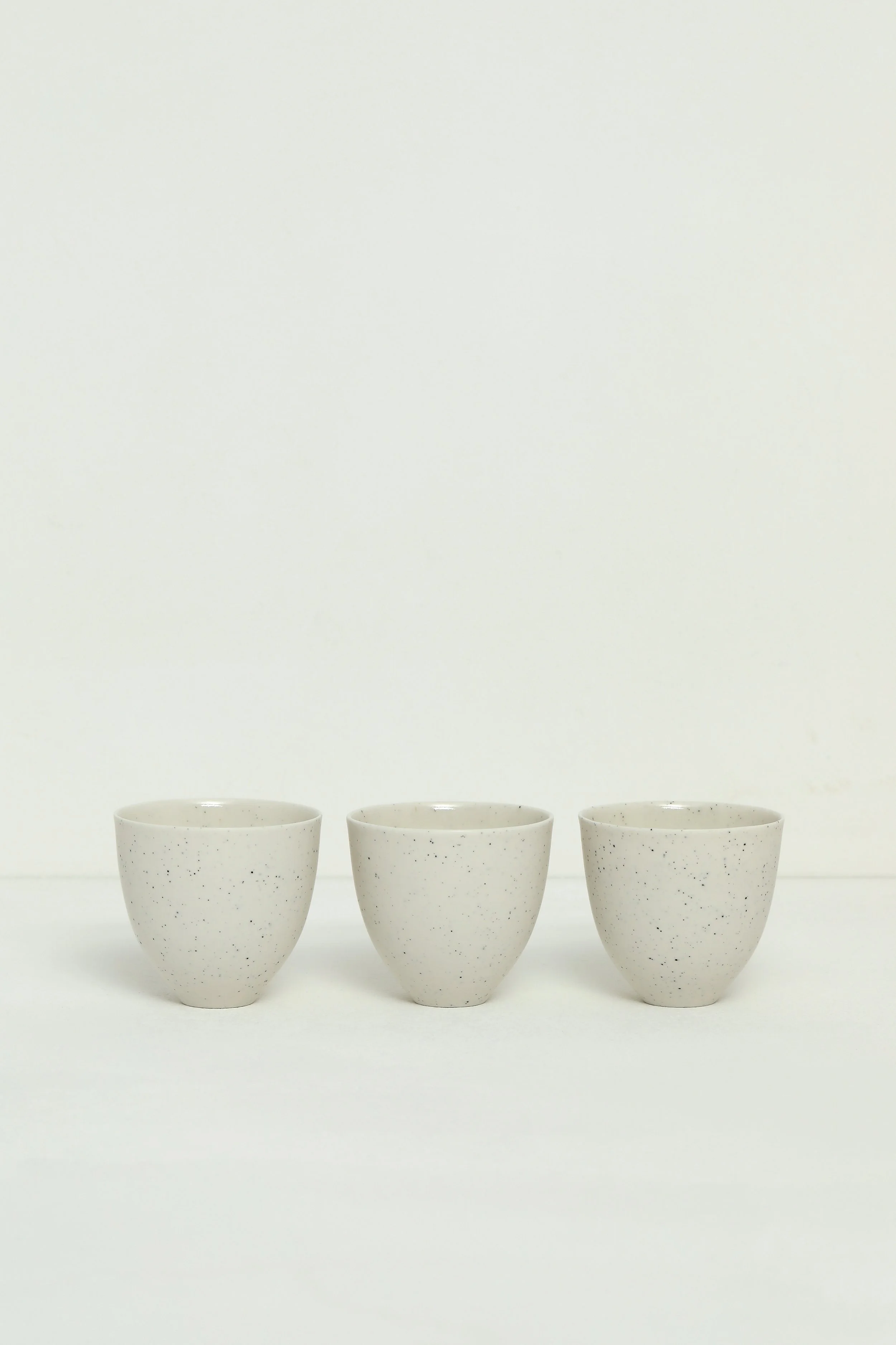36 - 38. And. Speckled White Bowls